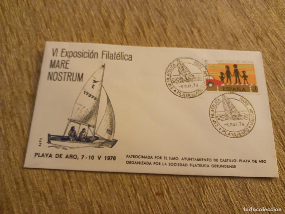 Francobolli: VII expo filatelica mare nostrum, platja d`aro, 1976