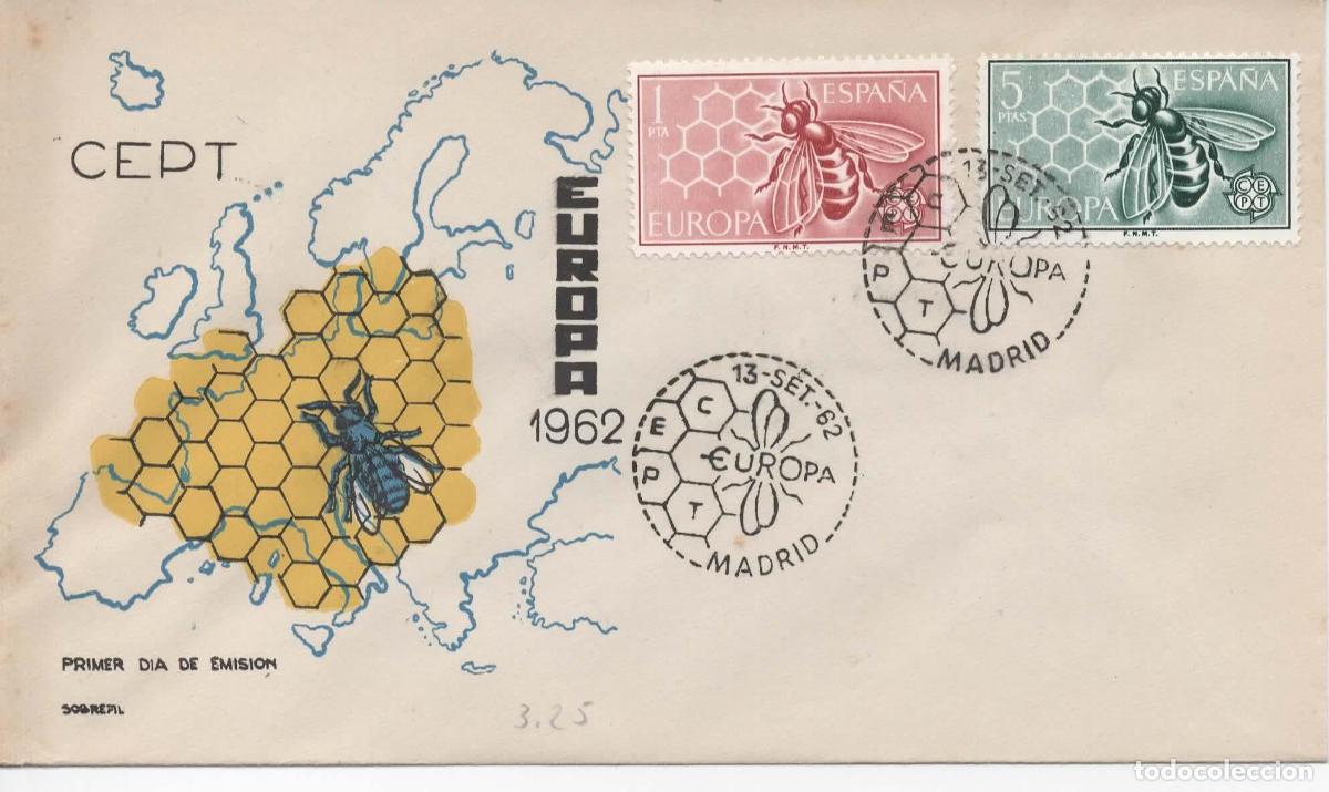Sellos: ESPA&Ntilde;A SPD FDC EUROPA CEPT 196 ABEJA BEE - Foto 1
