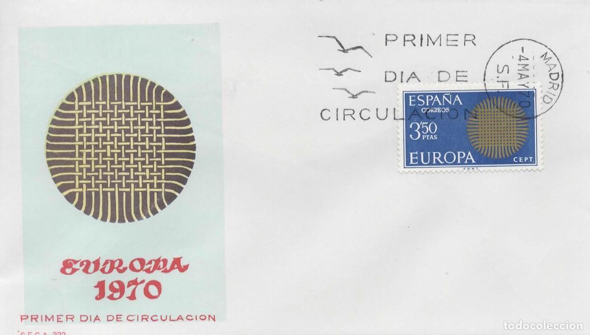 Sellos: ESPA&Ntilde;A SPD FDC EUROPA CEPT 1970 - Foto 1