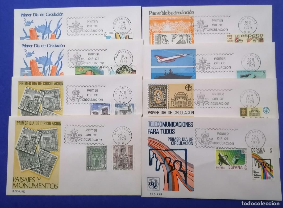 Sellos: Sobres Primer d&iacute;a Espa&ntilde;a 1979 completo - Foto 3