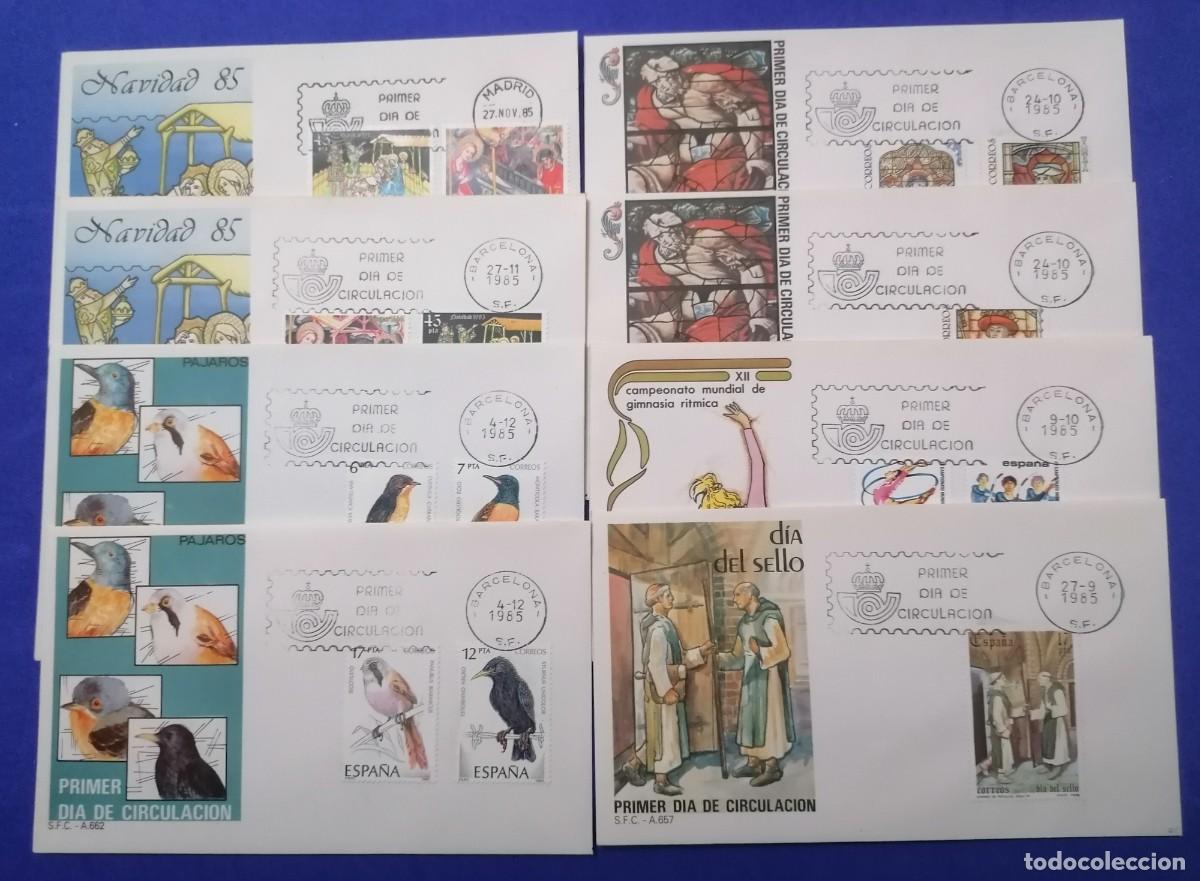 Sellos: Sobres Primer d&iacute;a Espa&ntilde;a 1985 completo - Foto 4