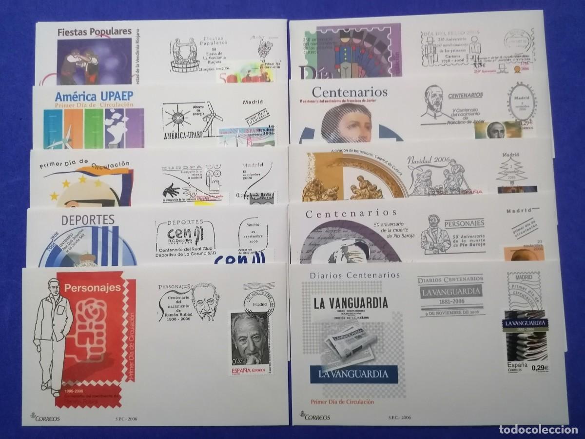 Sellos: Sobres Primer d&iacute;a Espa&ntilde;a 2006 completo - Foto 5