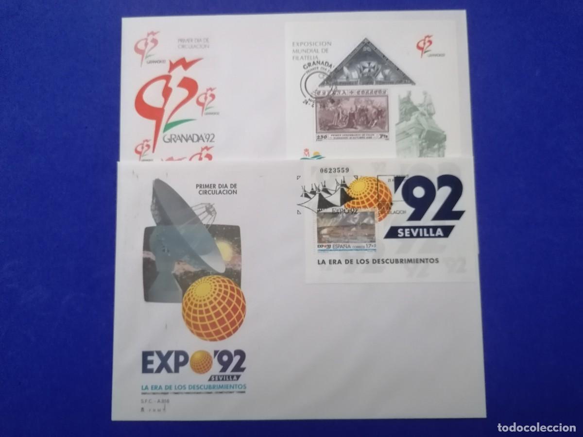 Sellos: Sobres Primer d&iacute;a Espa&ntilde;a 1992 completo - Foto 7