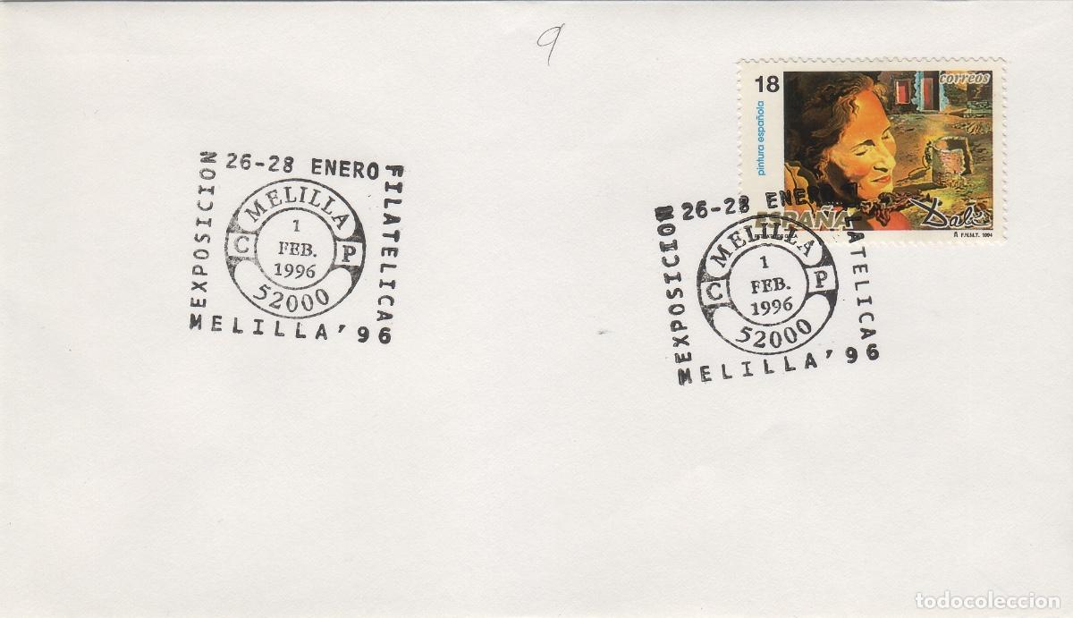 Sellos: 1996- MELILLA , EXPOSICION FILAT&Eacute;LICA .SOBRE - Foto 1