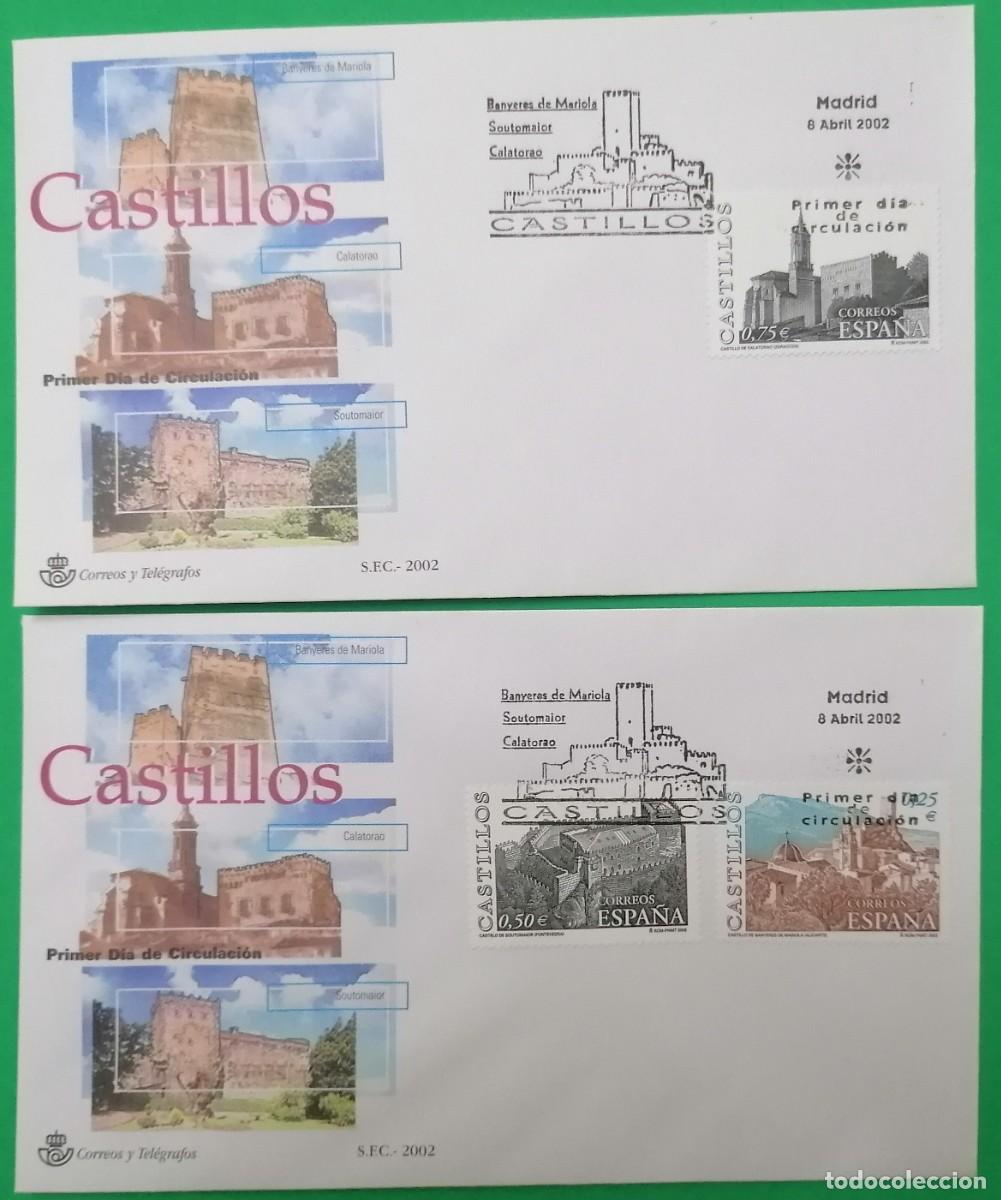 Sellos: SOBRE PRIMER DIA ESPA&Ntilde;A &rdquo;CASTILLOS 2002&rdquo; COMPLETA - Foto 1