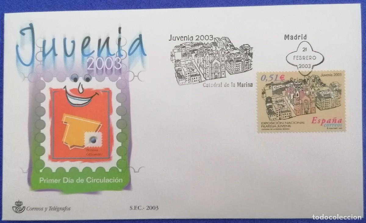 Sellos: SOBRE PRIMER DIA ESPA&Ntilde;A &rdquo;JUVENIA 2003&rdquo; COMPLETA - Foto 1