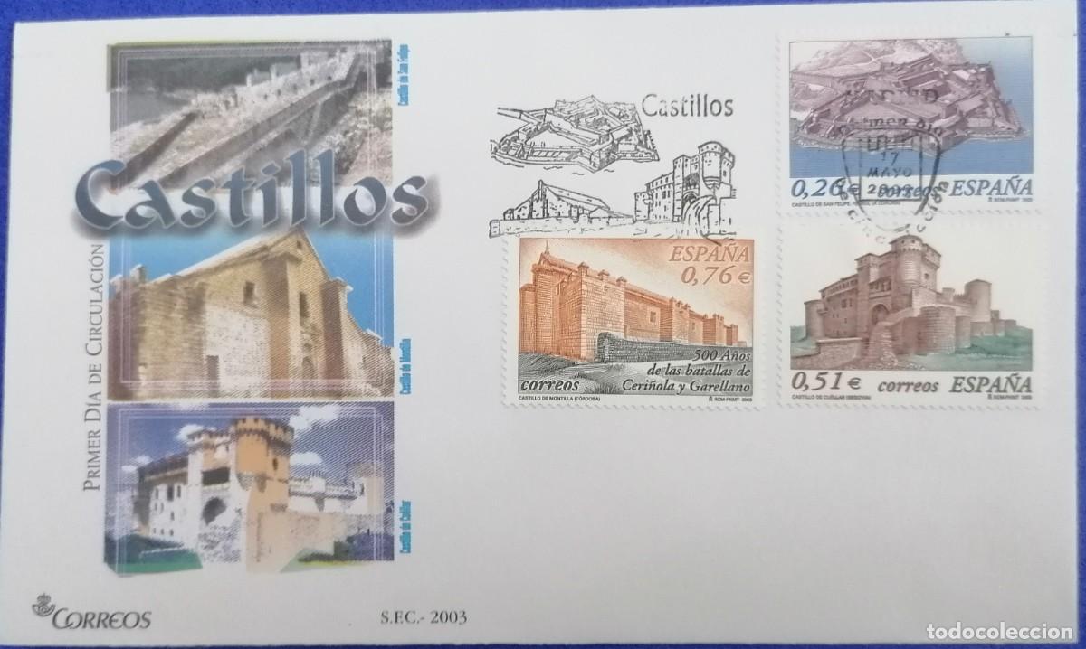 Sellos: SOBRE PRIMER DIA ESPA&Ntilde;A &rdquo;CASTILLOS 2003&rdquo; COMPLETA - Foto 1