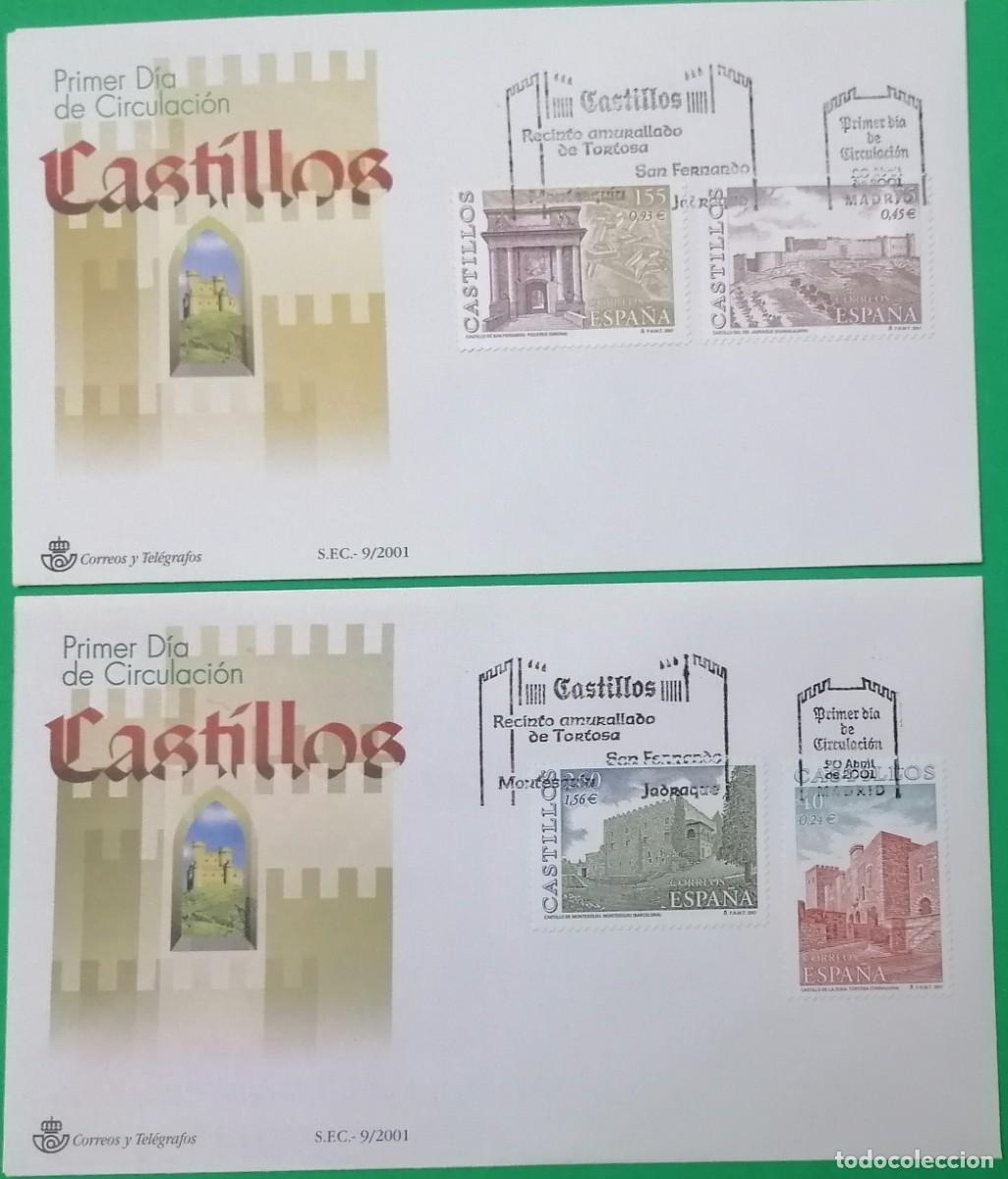 Sellos: SOBRE PRIMER DIA ESPA&Ntilde;A &rdquo;CASTILLOS 2001&rdquo; COMPLETA - Foto 1