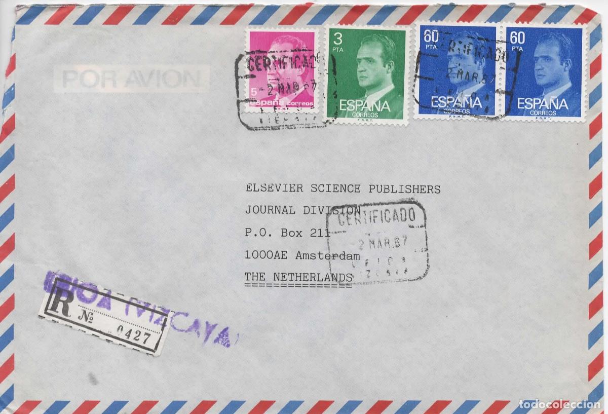 Sellos: LEIOA VIZCAYA CC CERTIFICADA A HOLANDA 1987 - Foto 1