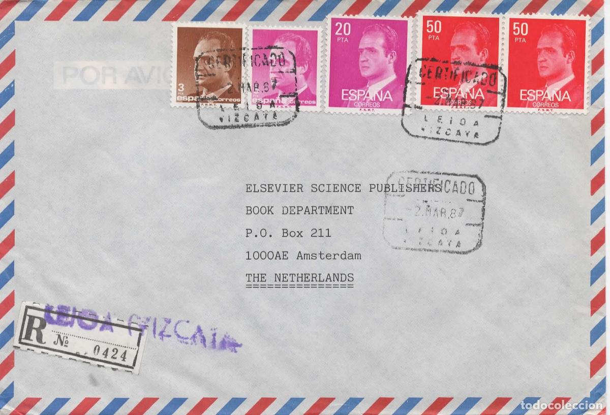Sellos: LEIOA VIZCAYA CC CERTIFICADA A HOLANDA 1987 - Foto 1