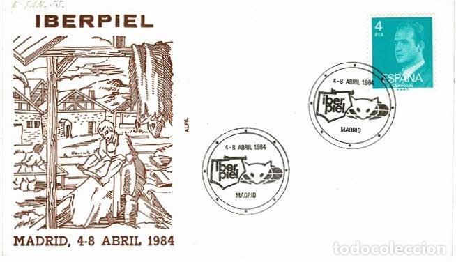 Sellos: IBERPIEL. Madrid. 4/4/1984 - Foto 1