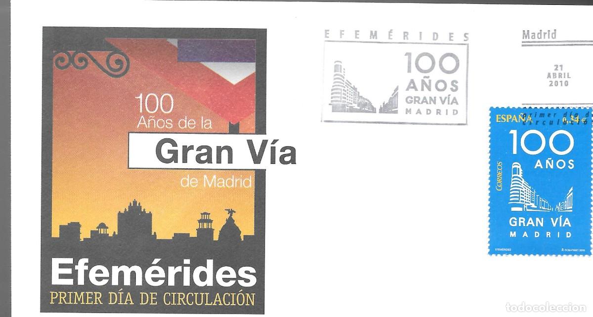 Sellos: EDIFIL 4559 SPD EFEMERIDES 100 GRAN VIA MADRID