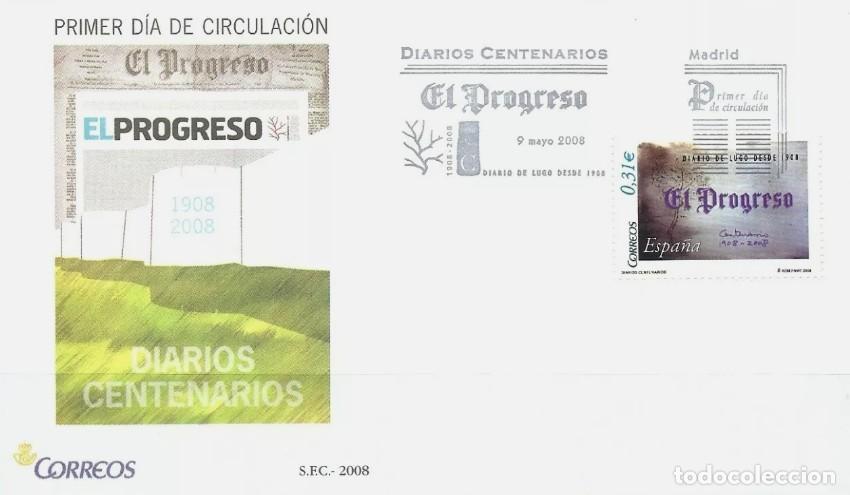 Sellos: EDIFIL 4413 DIARIOS CENTENARIOS EL PROGRESO LUGO - Foto 1