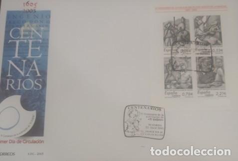 Sellos: EDIFIL 4161 CENTENARIO PUBLICACION DON QUIJOTE DE LA MANCHA SPD H B 4 VALORES