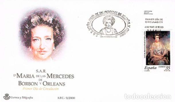 Sellos: EDIFIL 3706 S.A.R. MARIA DE LAS MERCEDES DE BORBON Y ORLEARS SPD