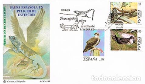 Timbres: EDIFIL 3614 y 3616 FAUNA EN PELIGRO EXTINCION LAGARTO Y AGUILA PARDELA SPD 2 VALORES