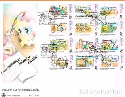 Briefmarken: EDIFIL M P 66 CORRESPONDENCIA EPISTOLAR ESCOLAR SPD 12 VALORES