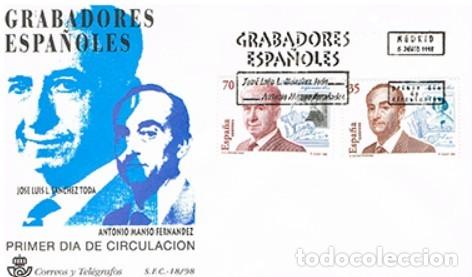 Briefmarken: EDIFIL 3550 Y 3551 GRABADORES SANCHE TODA Y MANSO FERNANDEZ SPD 2 VALORES