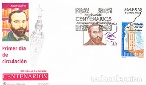 Briefmarken: EDIFIL 3586 Y 3587 CENTENARIOS ANGEL GANIVET Y LA GIRALDA DE SEVILLA SPD 2 VALORES