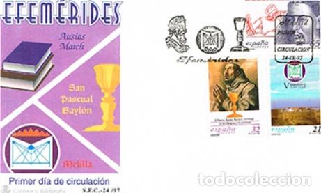 Briefmarken: EDIFIL 3505 3506 Y 3507 EFEMERIDES AUSIAS MARCH SAN PASCUAL BAILON Y MELILLA SPD 3 VALORES