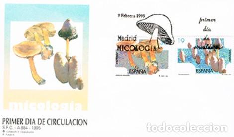 Sellos: EDIFIL 3341 Y 3342 MICOLOGIA DERMOCYBE Y COPRINUS SPD 2 VALORES