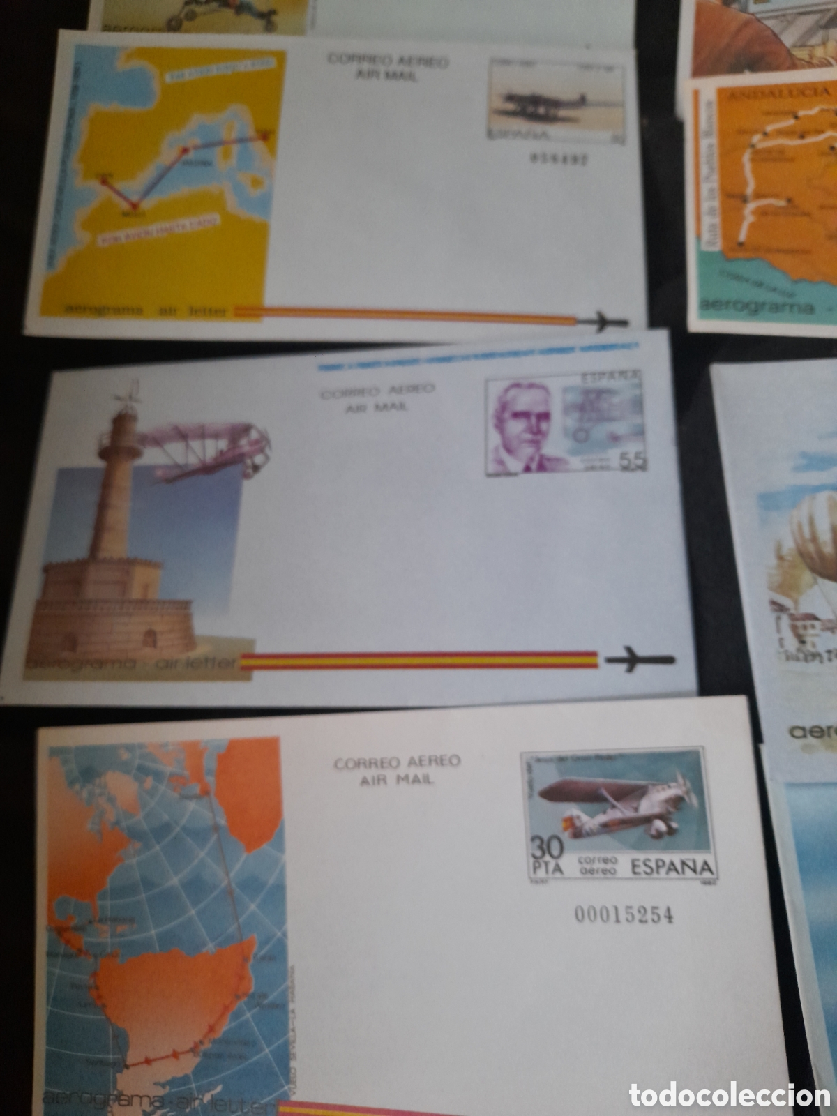 Sellos: Lote de 11 aerogramas.Correo aereo - Foto 3