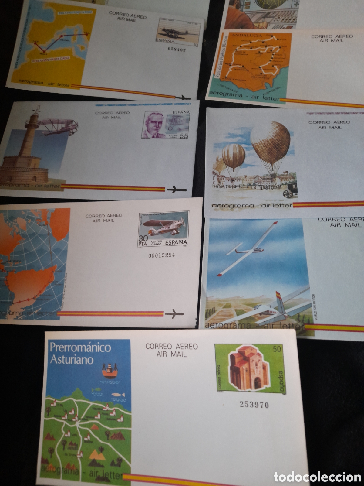 Sellos: Lote de 11 aerogramas.Correo aereo - Foto 4