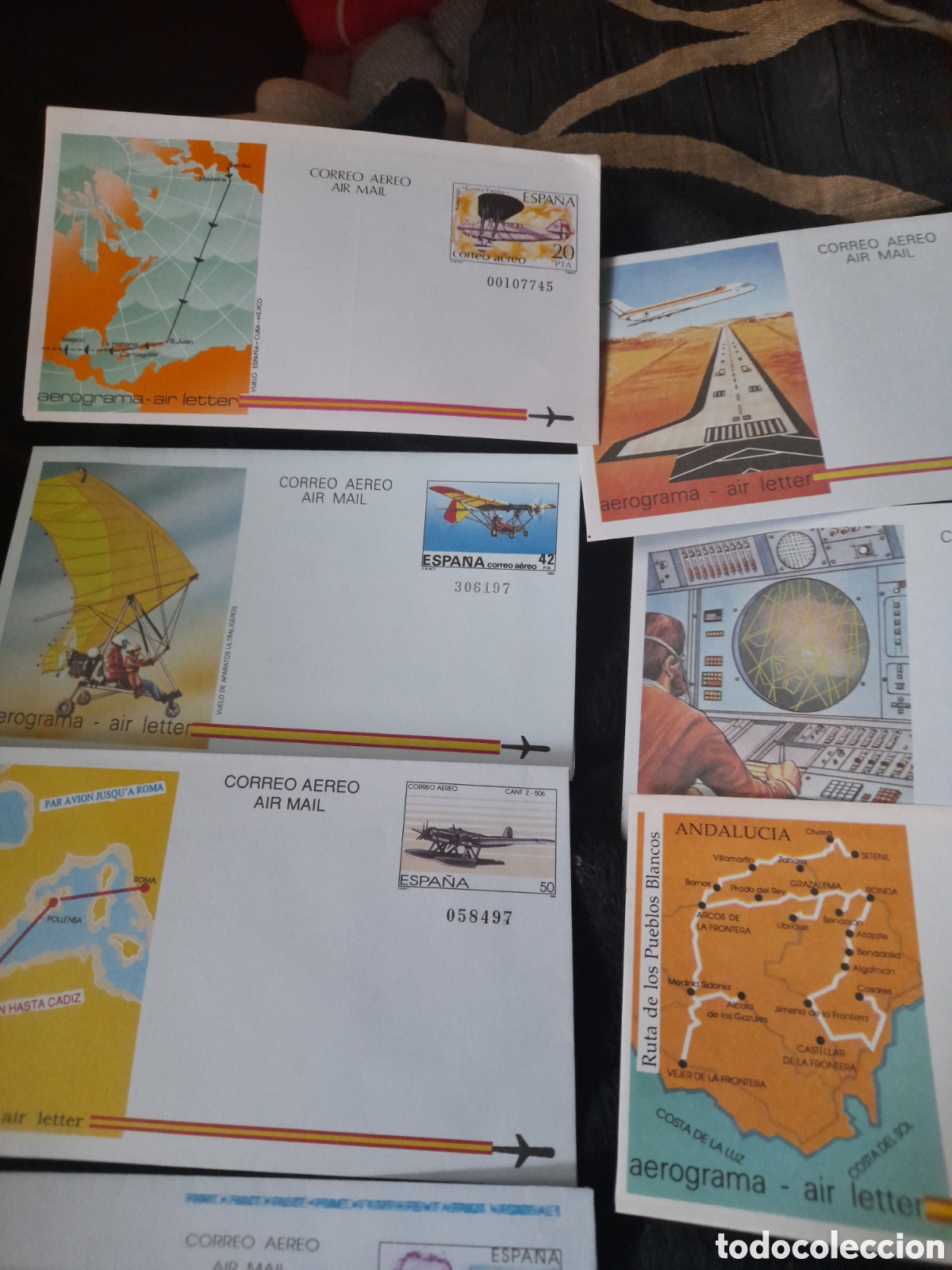 Sellos: Lote de 11 aerogramas.Correo aereo - Foto 6