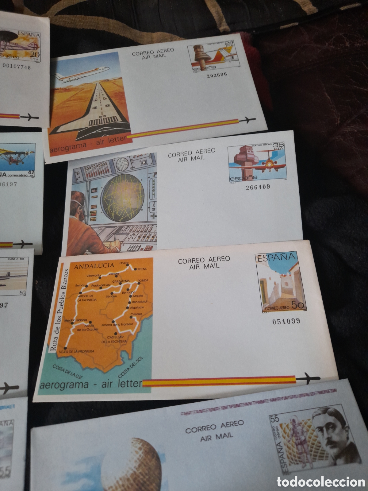 Sellos: Lote de 11 aerogramas.Correo aereo - Foto 7