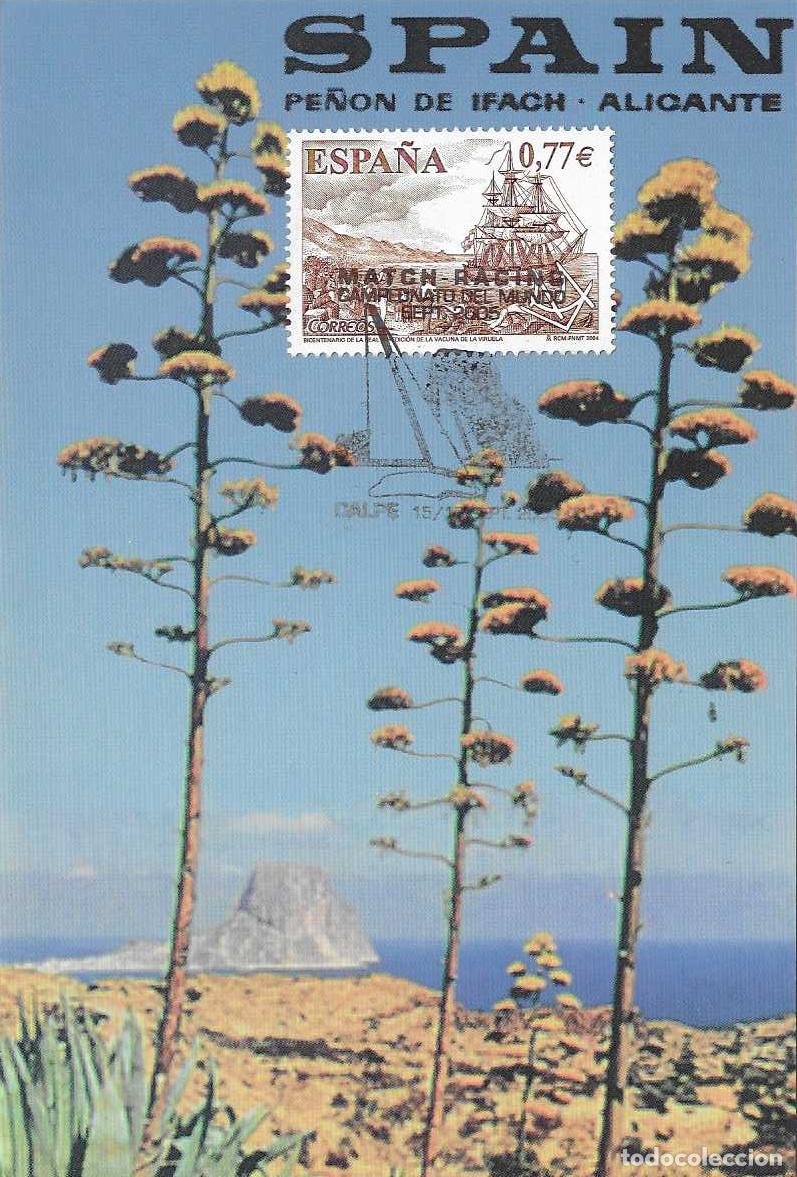 Timbres: BARCOS VELA CAMPEONATO DEL MUNDO MATCH-RACING, CALPE (ALICANTE) 2005. MATASELLOS EN TARJETA RARO ASI