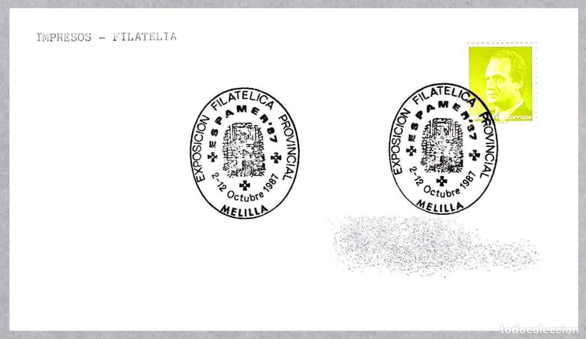 Sellos: Matasellos EXP. ESPAMER87. Melilla 1987 - Foto 1