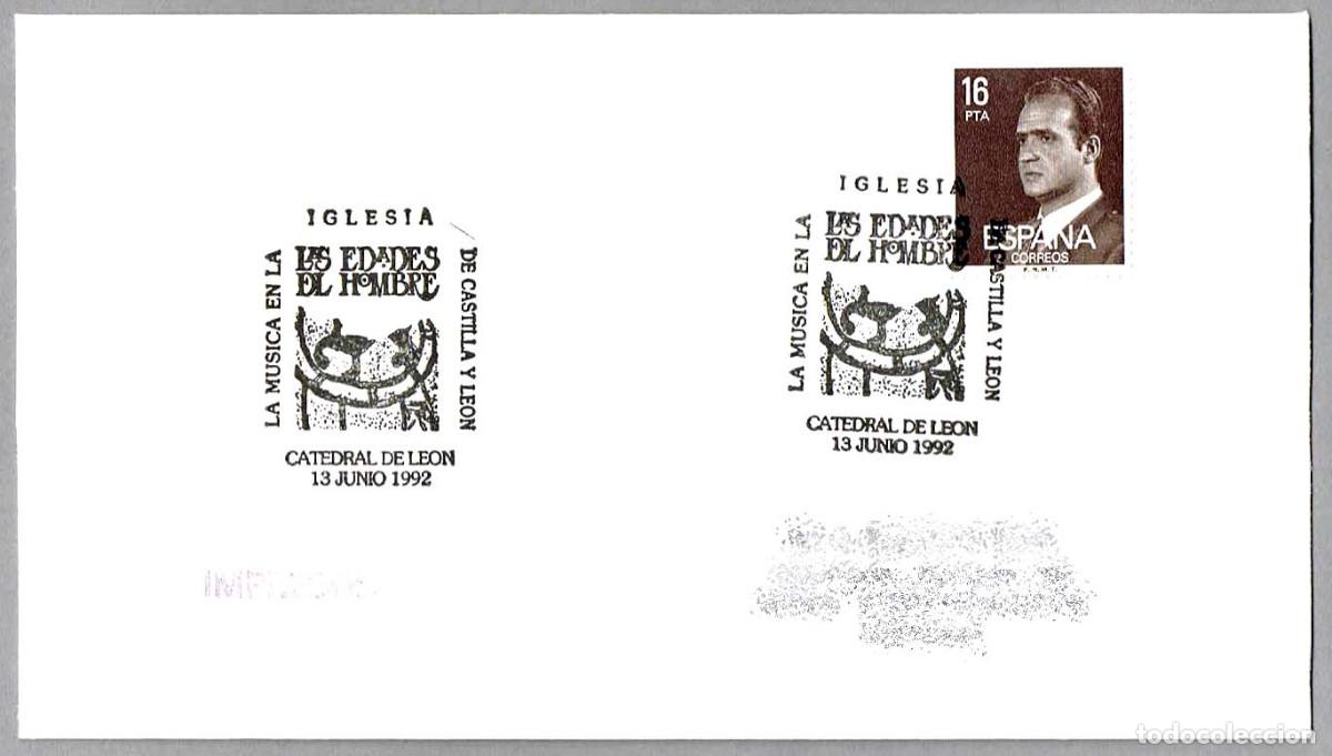 Sellos: Matasellos LAS EDADES DEL HOMBRE. Leon 1992 - Foto 1