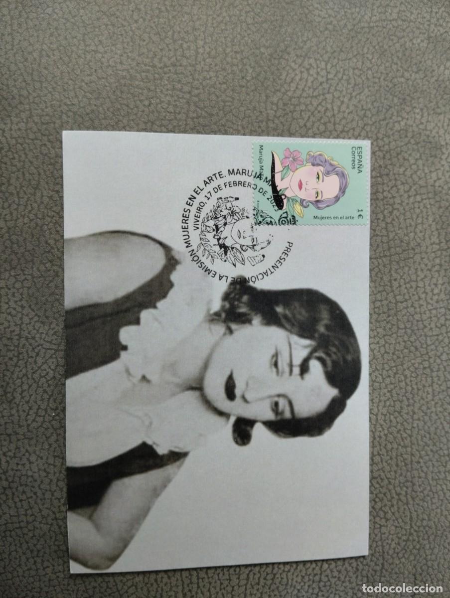 Sellos: Viveiro. Tarjeta m&aacute;xima. Maruja Mallo - Foto 1