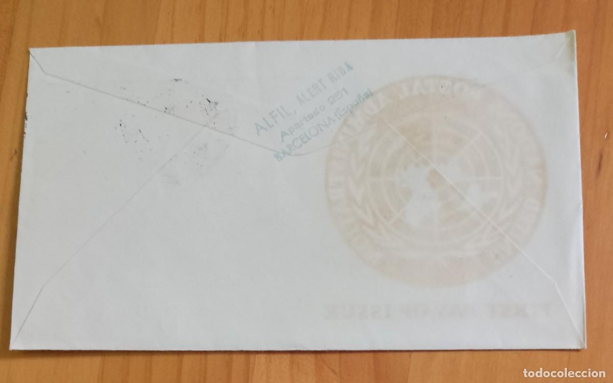 Sellos: ESPA&Ntilde;A - SOBRE PRIMER DIA - UNITED NATIONS POSTAL ADMINISTRATION - Foto 2