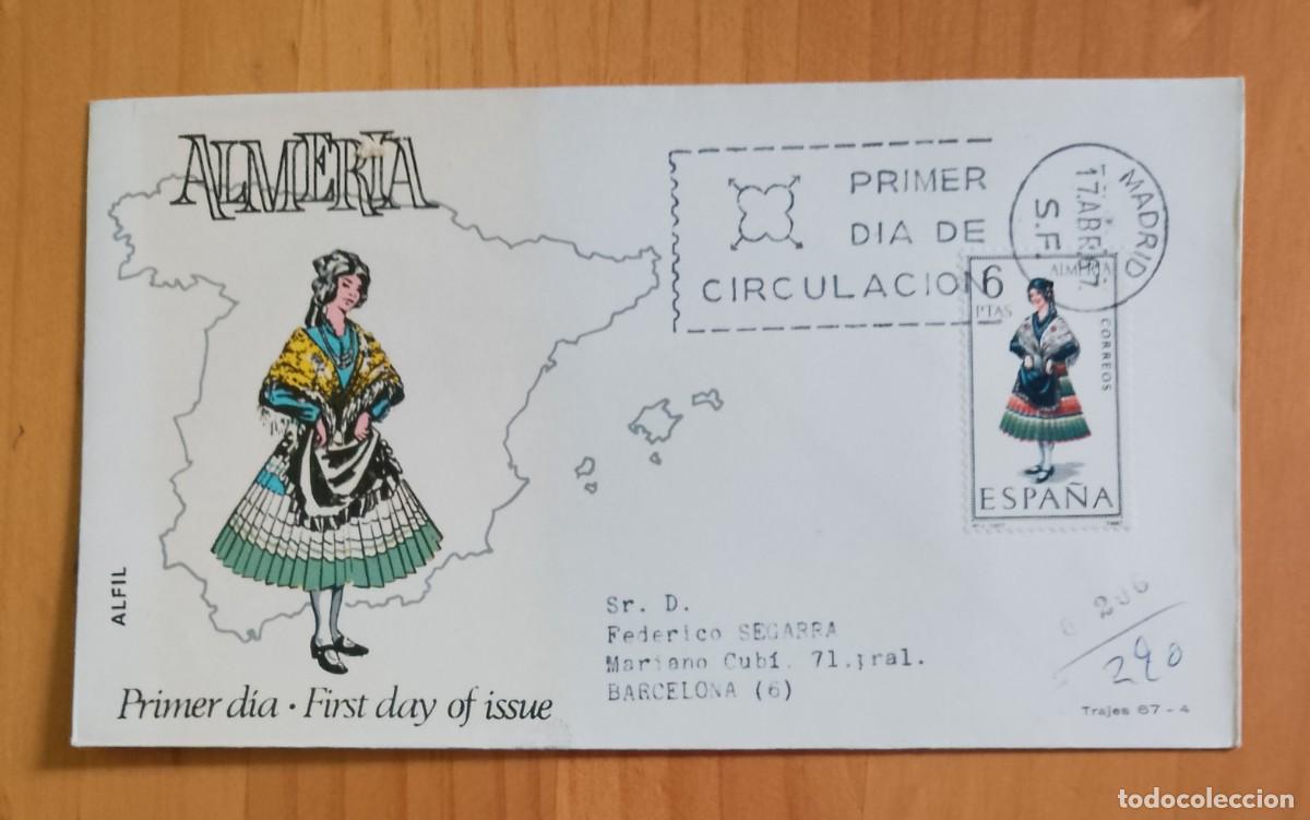 Sellos: ESPA&Ntilde;A - SOBRE PRIMER DIA - ALMERIA - Foto 1