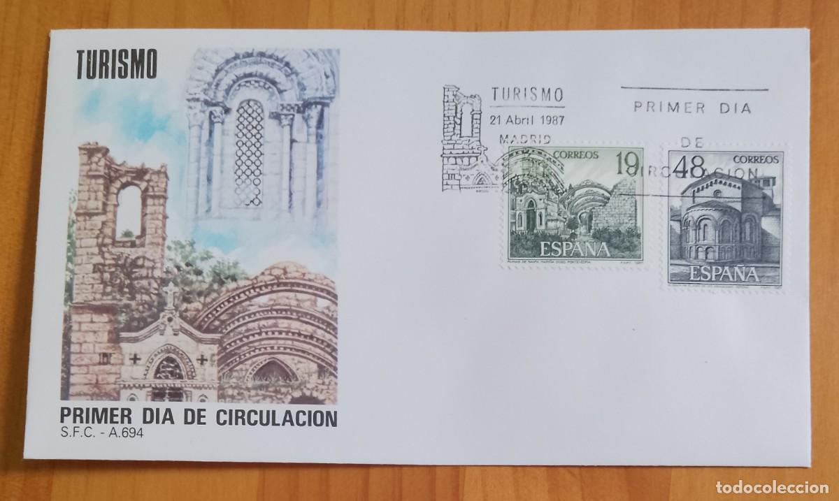 Sellos: ESPA&Ntilde;A, SOBRE PRIMER DIA - TURISMO. - Foto 1