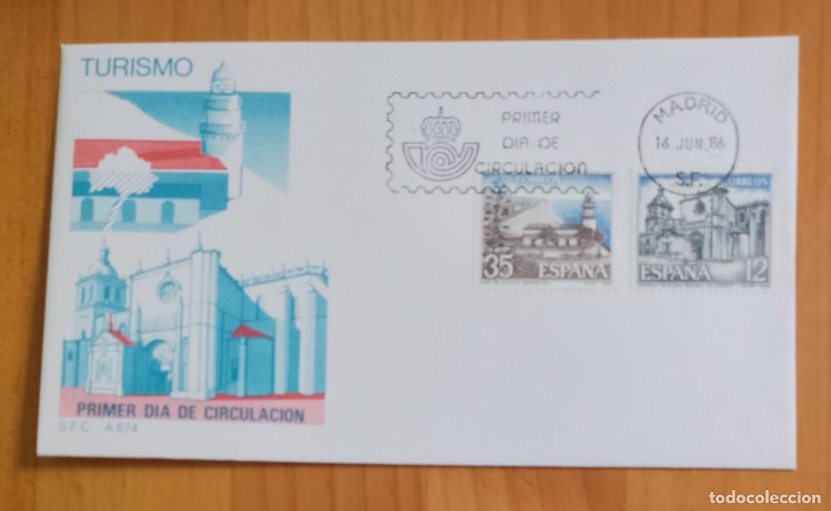 Sellos: ESPA&Ntilde;A, SOBRE PRIMER DIA - TURISMO - Foto 1