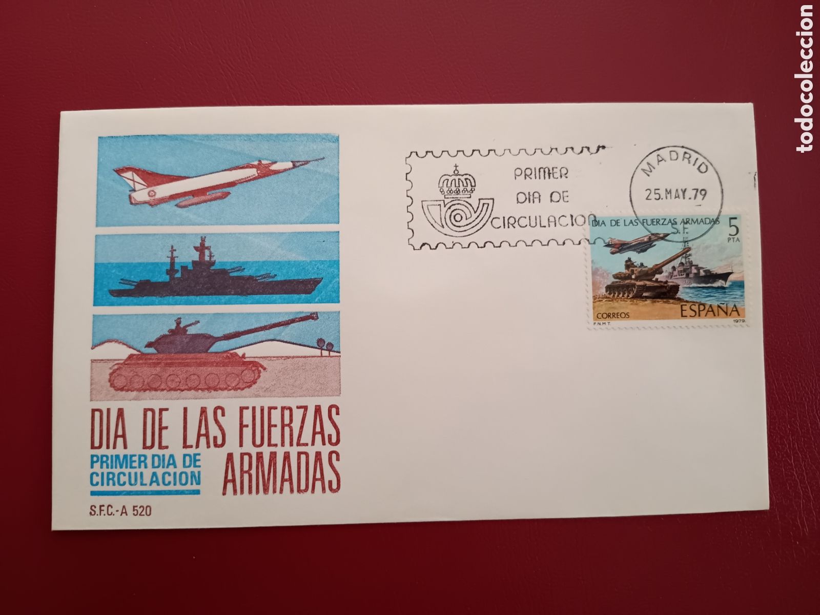 Sellos: D&Iacute;A DE LAS FUERZAS ARMADAS - 25 MAYO 1979