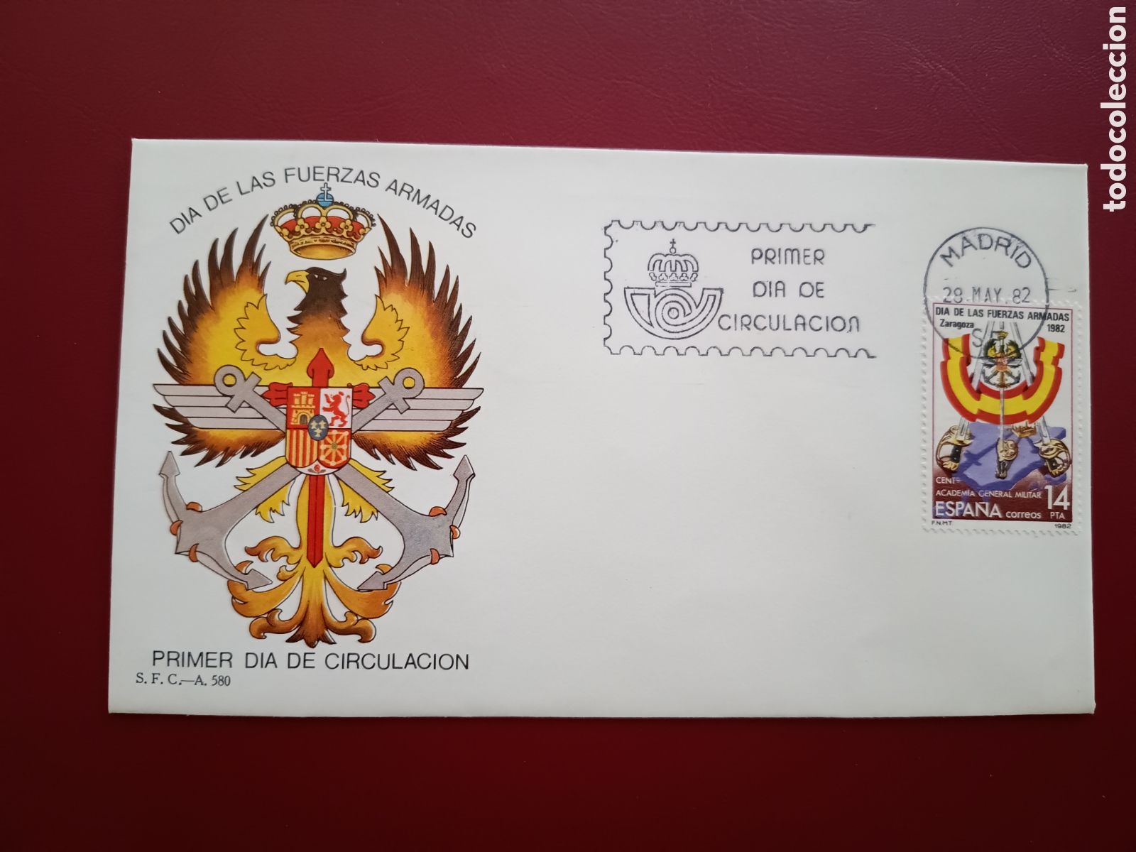 Sellos: D&Iacute;A DE LAS FUERZAS ARMADAS - 29 MAYO 1982