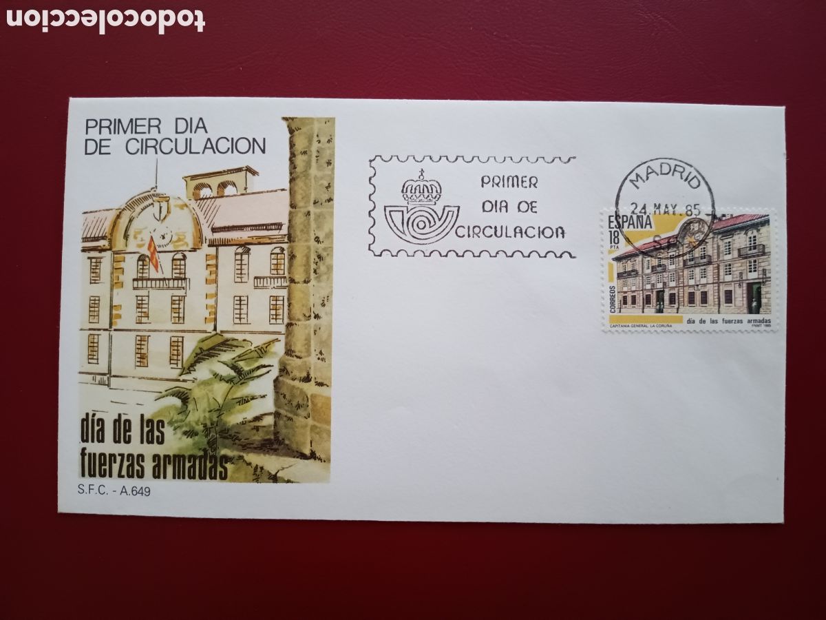 Sellos: D&Iacute;A DE LAS FUERZAS ARMADAS - 24 MAYO 1985