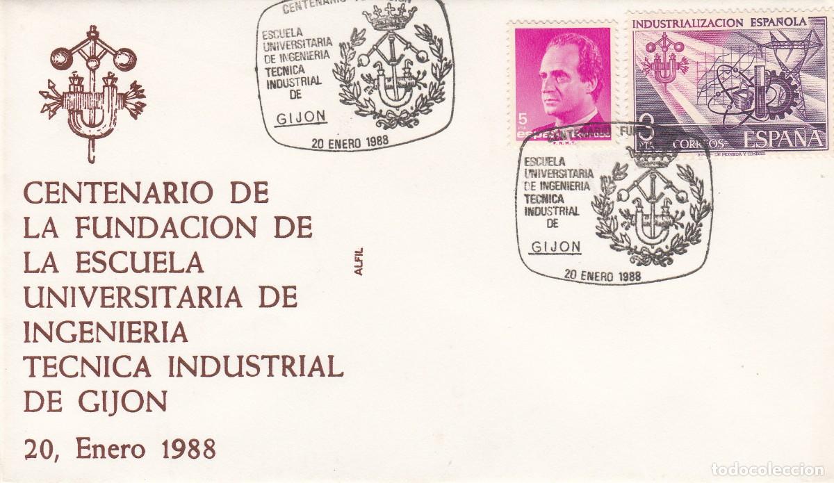 Sellos: MATASELLOS CENT. FUNDACI&Oacute;N ESCUELA INGENIER&Iacute;A TEC. INDUSTRIAL -GIJ&Oacute;N - 1988
