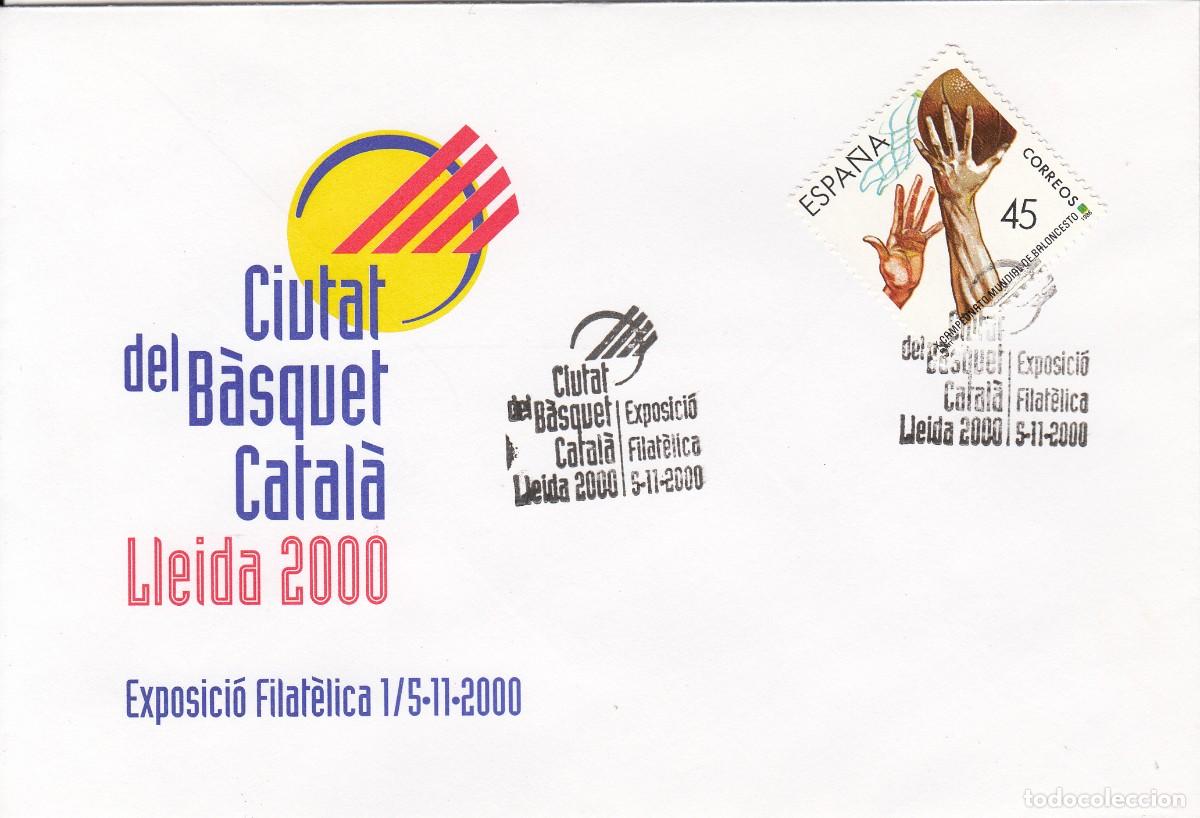 Sellos: MATASELLOS CIUTAT DEL BASQUET CATAL&Agrave; - LLEIDA - 2000 - Foto 1
