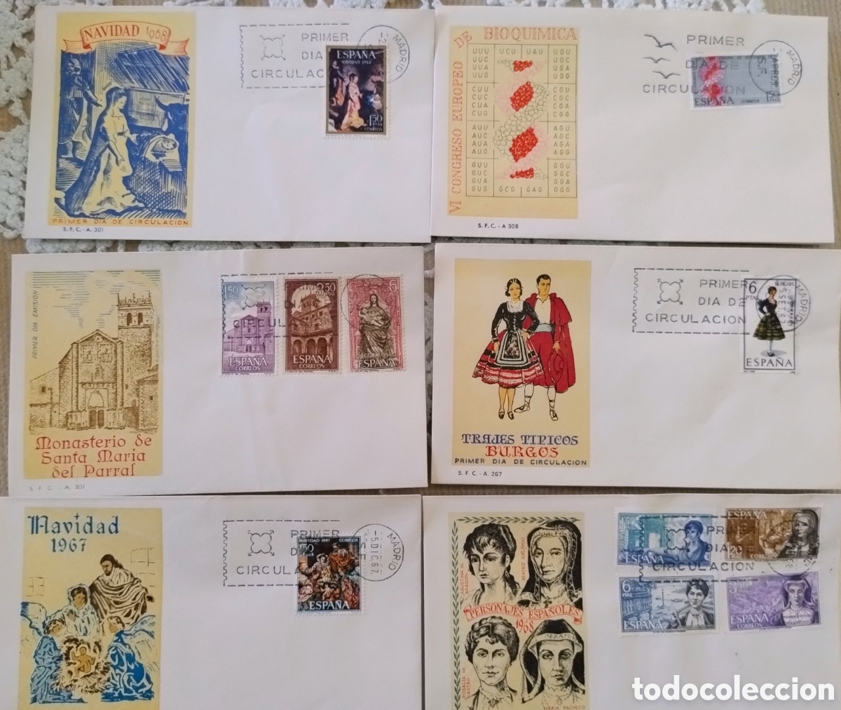 Sellos: Sobres primer d&iacute;a. Lote. 25 - Foto 1
