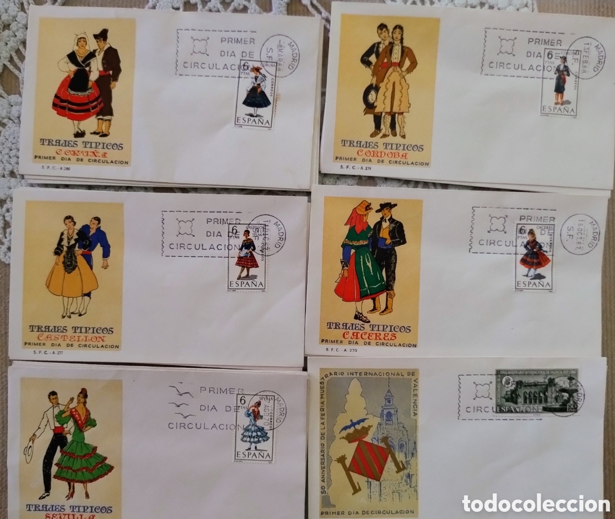 Sellos: Sobres primer d&iacute;a. 25. Lote - Foto 1