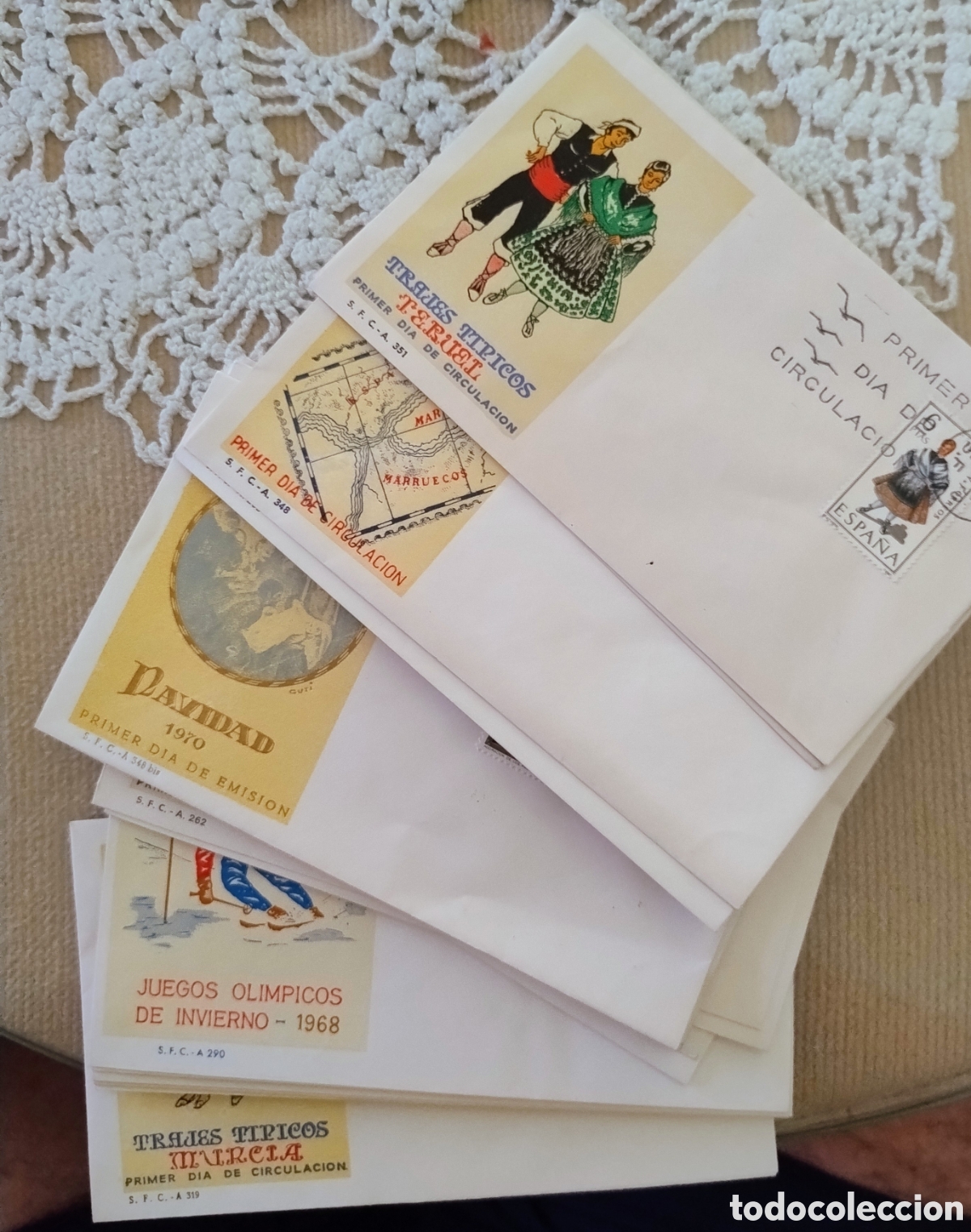 Sellos: Sobres primer d&iacute;a. Lote con 25 ejemplares - Foto 1