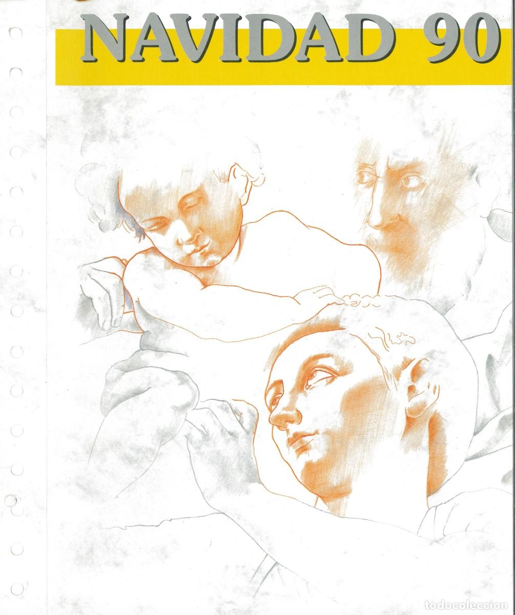 Sellos: Documento filat&eacute;lico Navidad 90. - Foto 1