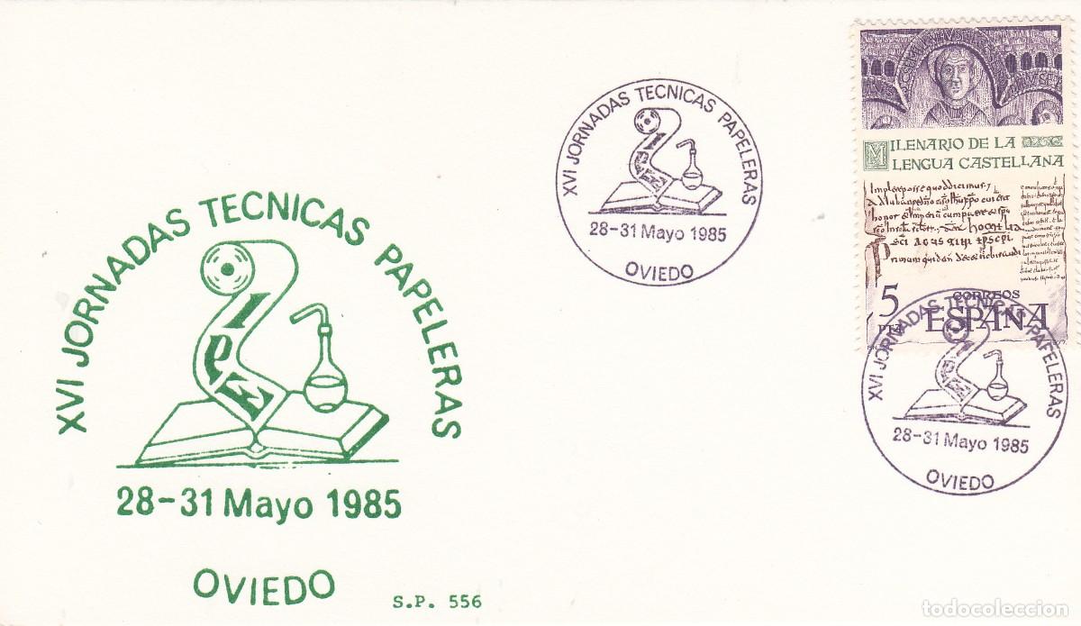 Sellos: MATASELLOS DE 100 ANYS NOU EDIFICI ESCOLA P&Iacute;A - SABADELL - 1985 - Foto 1