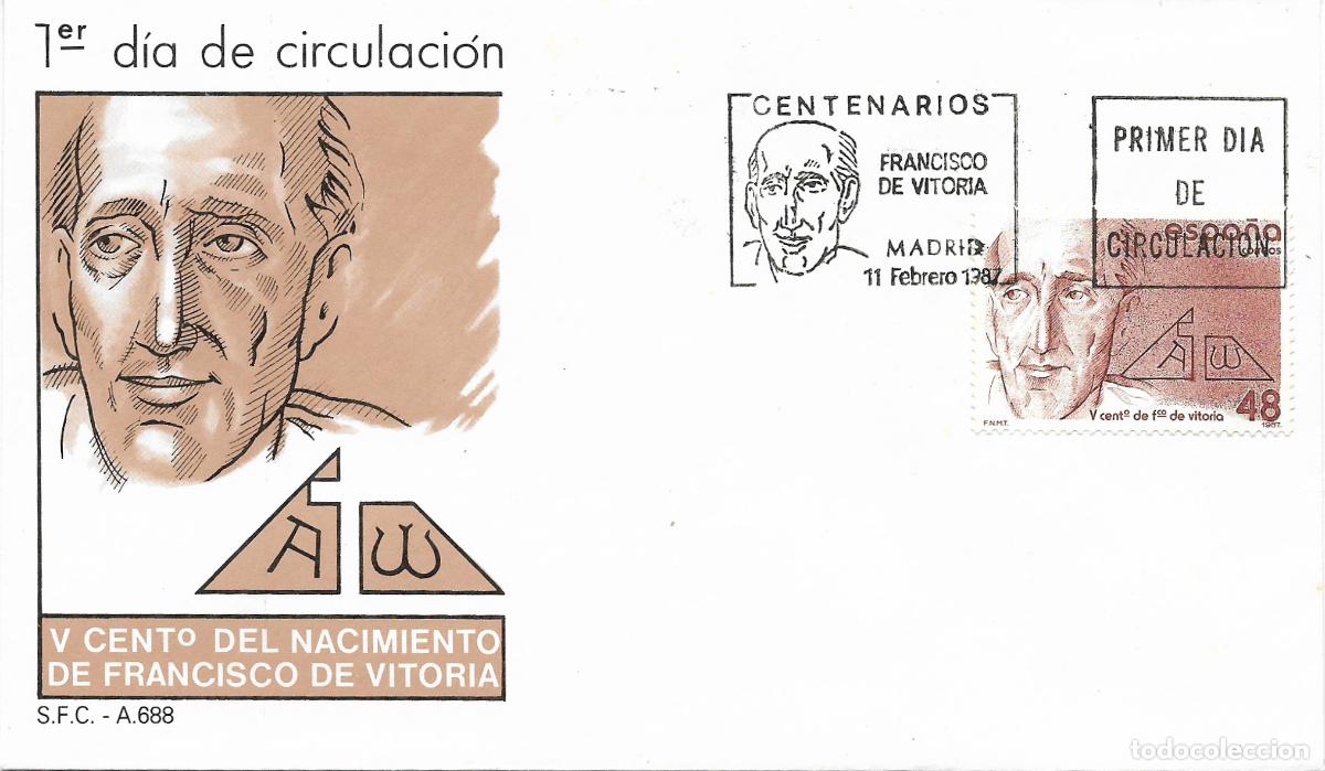 Sellos: SPD. V Centenario de Francisco de Vitoria - Foto 1