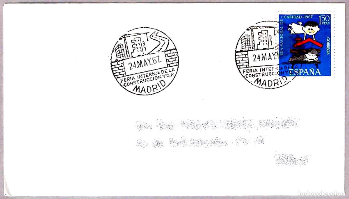 Sellos: Matasellos FERIA INT. DE LA CONSTRUCCION. Madrid 1967 - Foto 1
