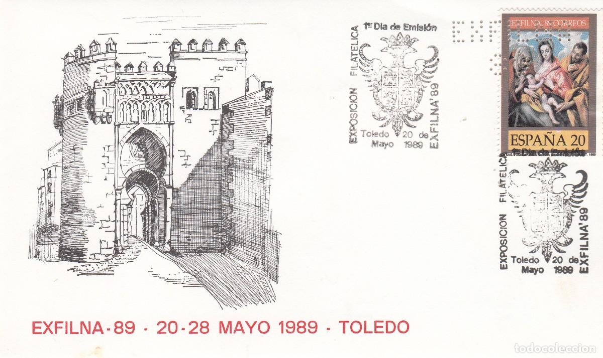 Sellos: MATASELLOS SPD EXFILNA 89 - TOLEDO CON PERFORADO - Foto 1